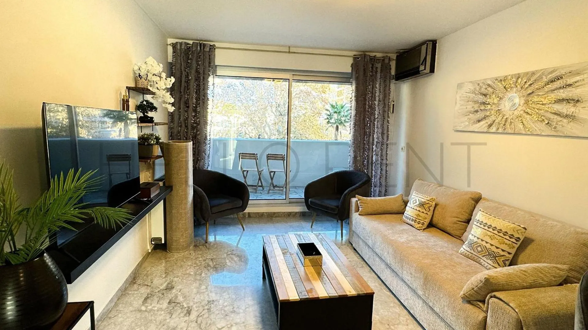 Superbe 3 Pieces Nice 100M De La Mer Appartement